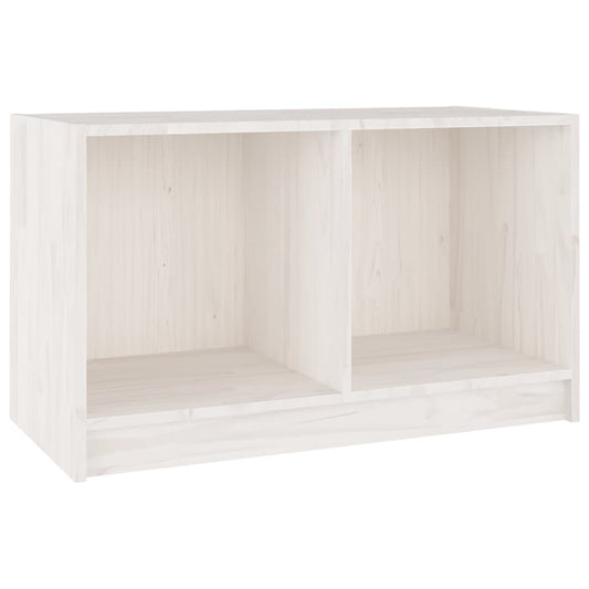 TV Cabinet White 70x33x42 cm Solid Pinewood TV Cabinet White 70x33x42 cm Solid Pinewood