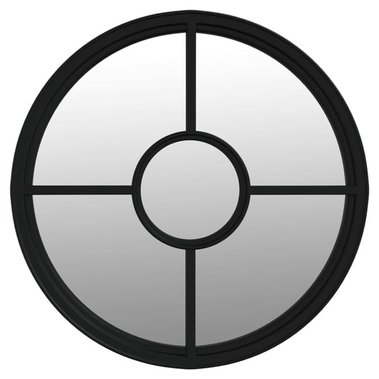 Mirror Black 60x4 cm Iron Round for Indoor Use Mirror Black 60x4 cm Iron Round for Indoor Use