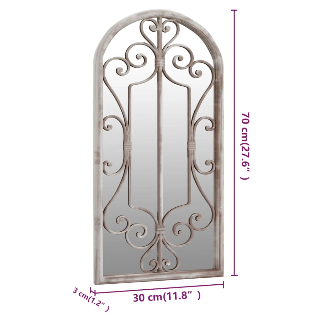 Mirror Sand 70x30 cm Iron for Indoor Use