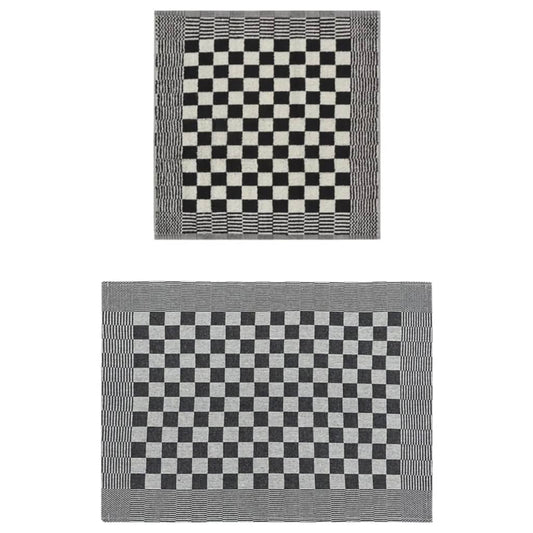 10 Piece Towel Set Black and White Cotton 10 Piece Towel Set Black and White Cotton