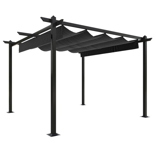 Garden Gazebo with Retractable Roof 3x3 m Anthracite Garden Gazebo with Retractable Roof 3x3 m Anthracite