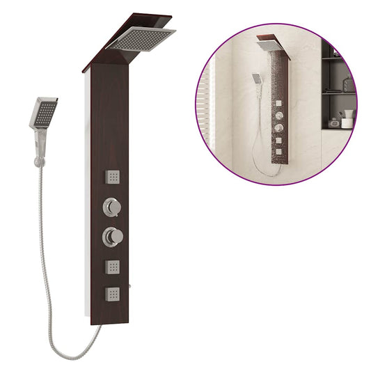 Shower Panel System Glass Brown Shower Panel System Glass Brown