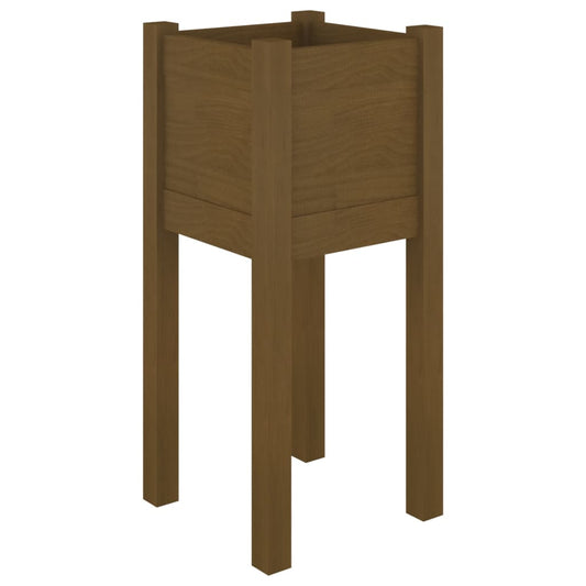 Garden Planter Honey Brown 31x31x70 cm Solid Pinewood Garden Planter Honey Brown 31x31x70 cm Solid Pinewood