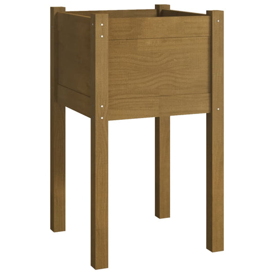 Garden Planter Honey Brown 40x40x70 cm Solid Pinewood Garden Planter Honey Brown 40x40x70 cm Solid Pinewood