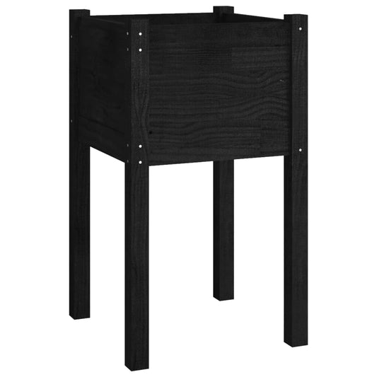 Garden Planter Black 40x40x70 cm Solid Pinewood Garden Planter Black 40x40x70 cm Solid Pinewood