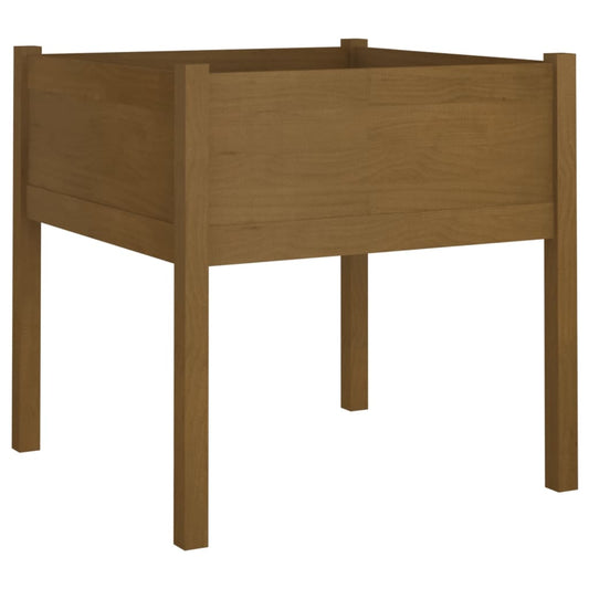 Garden Planter Honey Brown 70x70x70 cm Solid Pinewood Garden Planter Honey Brown 70x70x70 cm Solid Pinewood