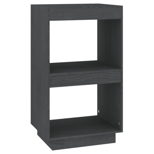 Book Cabinet Grey 40x35x71 cm Solid Pinewood Book Cabinet Grey 40x35x71 cm Solid Pinewood