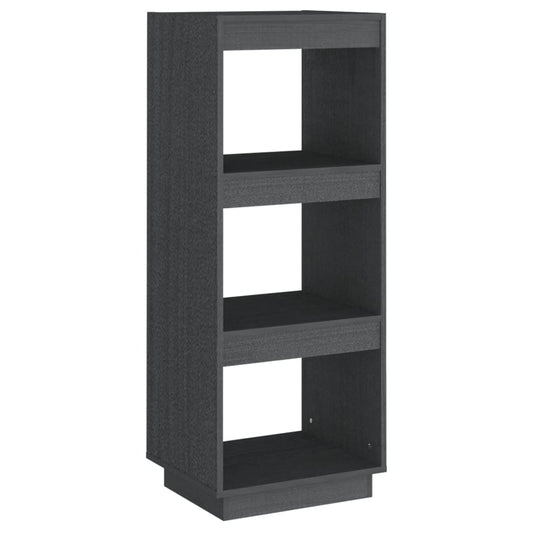 Book Cabinet/Room Divider Grey 40x35x103 cm Solid Pinewood Book Cabinet/Room Divider Grey 40x35x103 cm Solid Pinewood