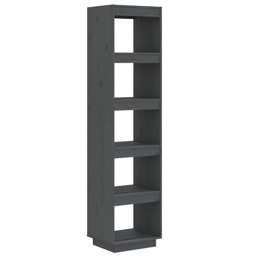 Book Cabinet/Room Divider Grey 40x35x167 cm Solid Wood Pine Book Cabinet/Room Divider Grey 40x35x167 cm Solid Wood Pine