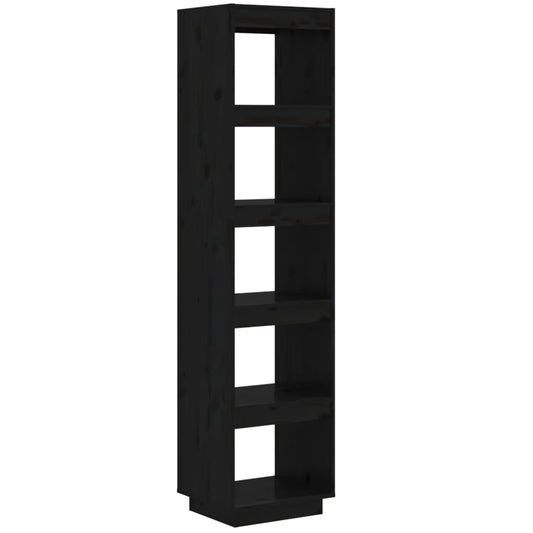 Book Cabinet/Room Divider Black 40x35x167 cm Solid Wood Pine Book Cabinet/Room Divider Black 40x35x167 cm Solid Wood Pine