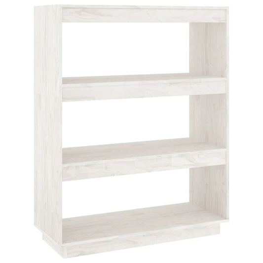 Book Cabinet/Room Divider White 80x35x103 cm Solid Pinewood Book Cabinet/Room Divider White 80x35x103 cm Solid Pinewood