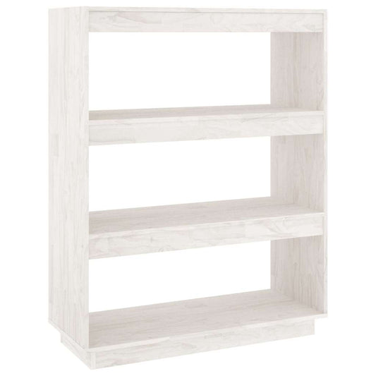 Book Cabinet/Room Divider White 80x35x103 cm Solid Wood Pine Book Cabinet/Room Divider White 80x35x103 cm Solid Wood Pine