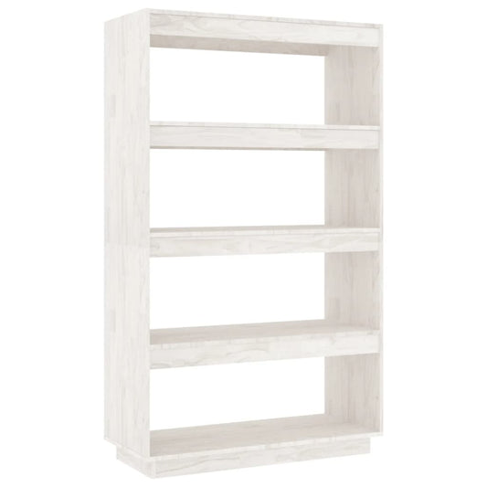 Book Cabinet/Room Divider White 80x35x135 cm Solid Pinewood Book Cabinet/Room Divider White 80x35x135 cm Solid Pinewood