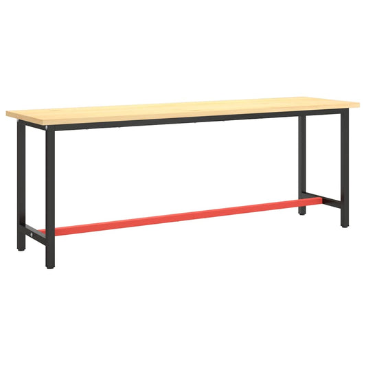 151454 vidaXL Work Bench Frame Matte Black and Matte Red 210x50x79 cm Metal 151454 vidaXL Work Bench Frame Matte Black and Matte Red 210x50x79 cm Metal