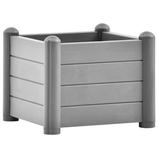 317579 vidaXL Garden Raised Bed PP Stone Grey 43x43x35 cm 317579 vidaXL Garden Raised Bed PP Stone Grey 43x43x35 cm
