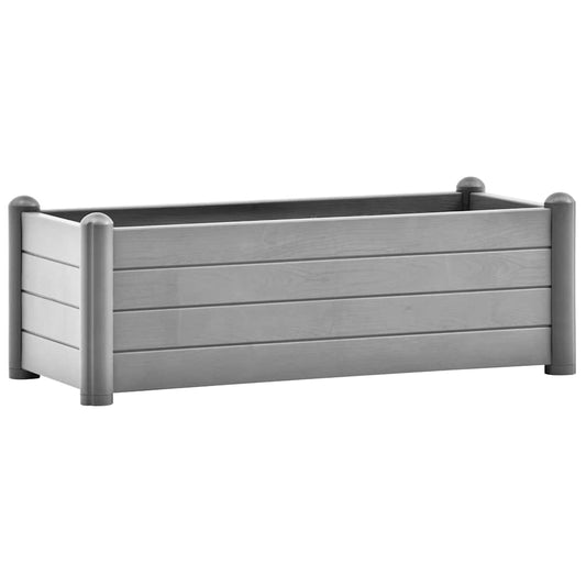 Garden Raised Bed PP Stone Grey 100x43x35 cm Garden Raised Bed PP Stone Grey 100x43x35 cm