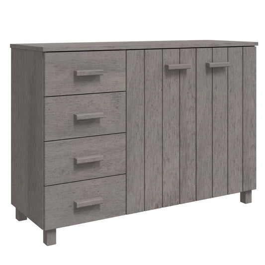 Sideboard HAMAR Light Grey 113x40x80 cm Solid Wood Pine Sideboard HAMAR Light Grey 113x40x80 cm Solid Wood Pine