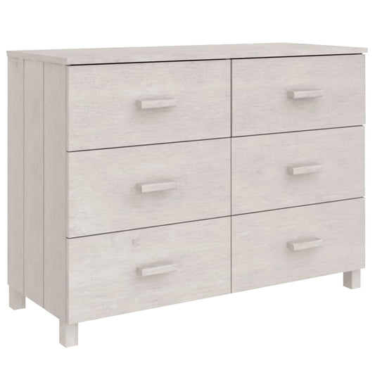 Sideboard HAMAR White 113x40x80 cm Solid Wood Pine Sideboard HAMAR White 113x40x80 cm Solid Wood Pine