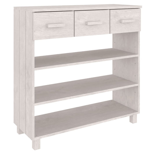 Console Table HAMAR White 90x35x90 cm Solid Wood Pine Console Table HAMAR White 90x35x90 cm Solid Wood Pine