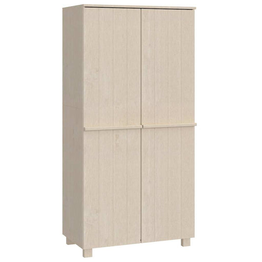 Wardrobe "HAMAR" Honey Brown 89x50x180 cm Solid Wood Pine Wardrobe "HAMAR" Honey Brown 89x50x180 cm Solid Wood Pine