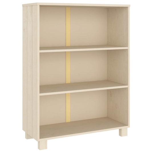 Book Cabinet "HAMAR" Honey Brown 85x35x112 cm Solid Wood Pine Book Cabinet "HAMAR" Honey Brown 85x35x112 cm Solid Wood Pine