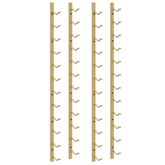 Wall Mounted Wine Rack for 12 Bottles 2 pcs Gold Iron Wall Mounted Wine Rack for 12 Bottles 2 pcs Gold Iron