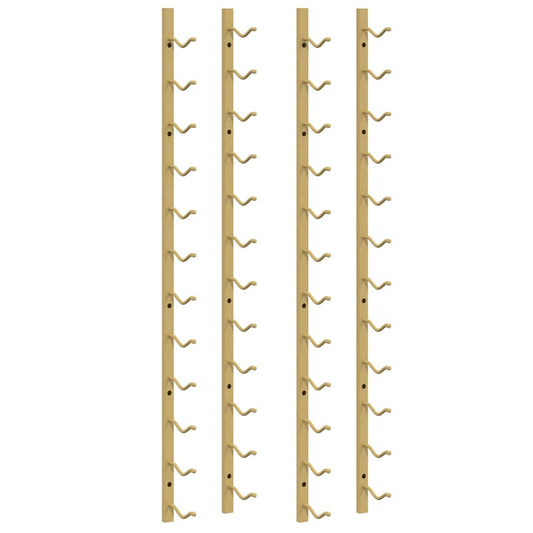 340882 vidaXL Wall Mounted Wine Rack for 12 Bottles 2 pcs Gold Iron 340882 vidaXL Wall Mounted Wine Rack for 12 Bottles 2 pcs Gold Iron