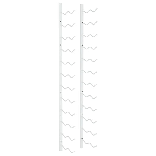 Wall Mounted Wine Rack for 24 Bottles White Iron Wall Mounted Wine Rack for 24 Bottles White Iron