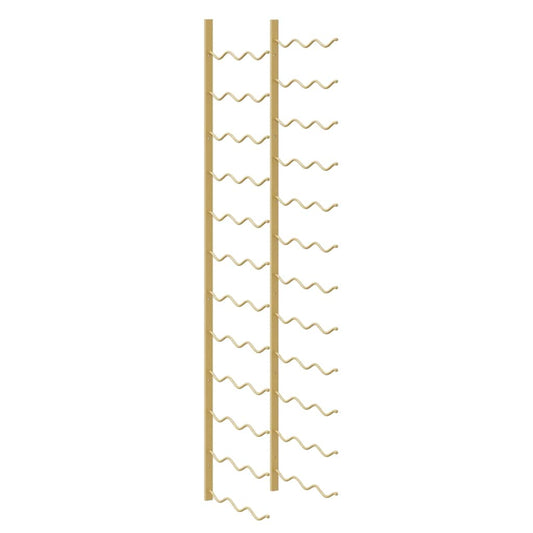 Wall Mounted Wine Rack for 36 Bottles Gold Iron Wall Mounted Wine Rack for 36 Bottles Gold Iron