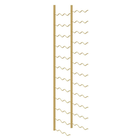 Wall Mounted Wine Rack for 36 Bottles Gold Iron Wall Mounted Wine Rack for 36 Bottles Gold Iron