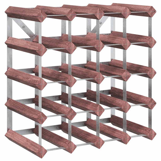 Wine Rack for 20 Bottles Brown Solid Wood Pine Wine Rack for 20 Bottles Brown Solid Wood Pine