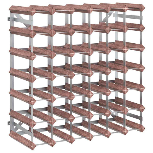 Wine Rack for 42 Bottles Brown Solid Wood Pine Wine Rack for 42 Bottles Brown Solid Wood Pine
