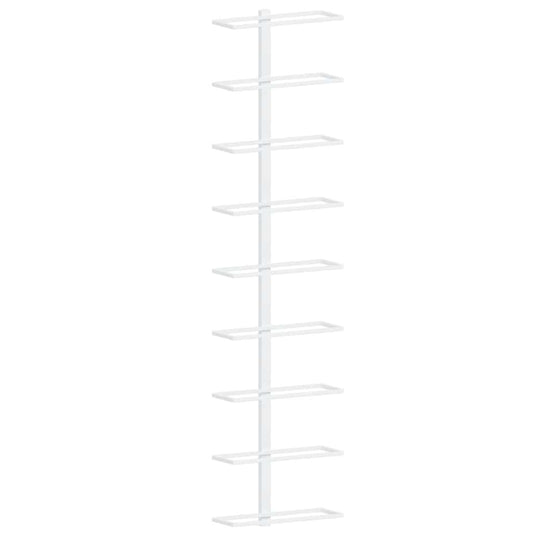 Wall-mounted Wine Rack for 9 Bottles White Iron Wall-mounted Wine Rack for 9 Bottles White Iron