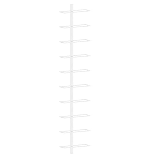 Wall-mounted Wine Rack for 10 Bottles White Metal Wall-mounted Wine Rack for 10 Bottles White Metal