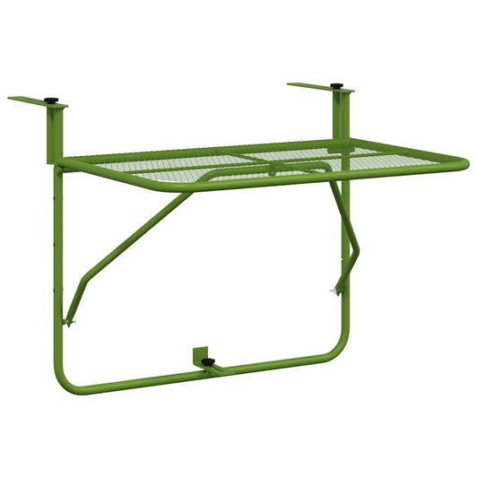 Balcony Table Green 60x40 cm Steel Balcony Table Green 60x40 cm Steel