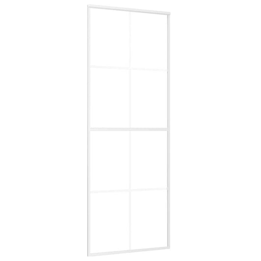 151669 vidaXL Sliding Door Frosted ESG Glass and Aluminium 76x205 cm White 151669 vidaXL Sliding Door Frosted ESG Glass and Aluminium 76x205 cm White