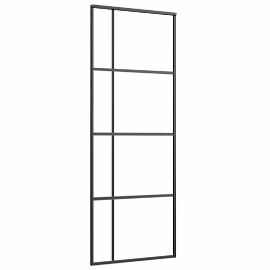 151678 vidaXL Sliding Door ESG Glass and Aluminium 76x205 cm Black 151678 vidaXL Sliding Door ESG Glass and Aluminium 76x205 cm Black