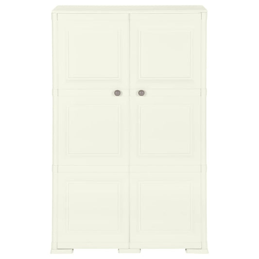 Plastic Cabinet 79x43x125 cm Wood Design Vanilla Ice Plastic Cabinet 79x43x125 cm Wood Design Vanilla Ice