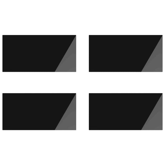 Table Top 4 pcs Black Tempered Glass Table Top 4 pcs Black Tempered Glass