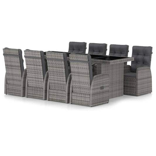 Garden Dining Set | Grey | PE rattan | Large | Garden Dining Set Garden Dining Set | Grey | PE rattan | Large | Garden Dining Set