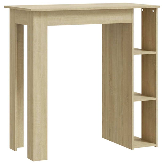 Bar Table with Shelf Sonoma Oak 102x50x103,5 cm Engineered Wood Bar Table with Shelf Sonoma Oak 102x50x103,5 cm Engineered Wood
