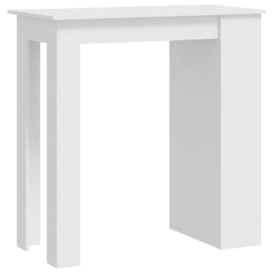 Bar Table with Storage Rack White 102x50x103.5 cm Bar Table with Storage Rack White 102x50x103.5 cm