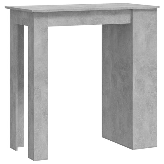 Bar Table with Storage Rack Concrete Grey 102x50x103,5 cm Bar Table with Storage Rack Concrete Grey 102x50x103,5 cm