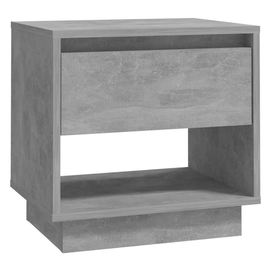 Bedside Cabinet Concrete Grey 45x34x44 cm Engineered Wood Bedside Cabinet Concrete Grey 45x34x44 cm Engineered Wood