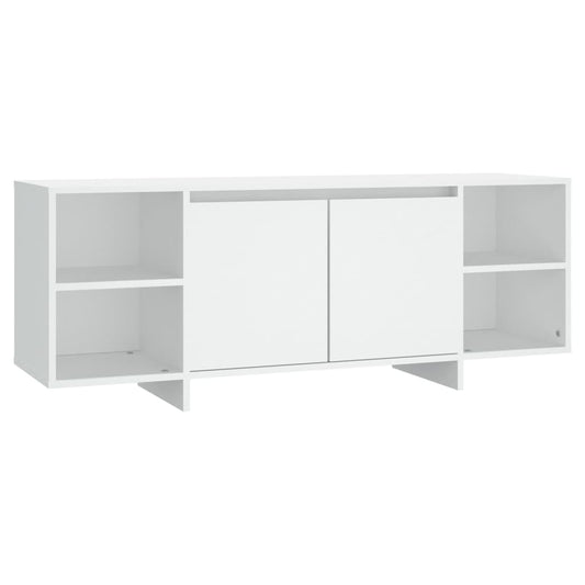 TV Cabinet White 130x35x50 cm Engineered Wood TV Cabinet White 130x35x50 cm Engineered Wood