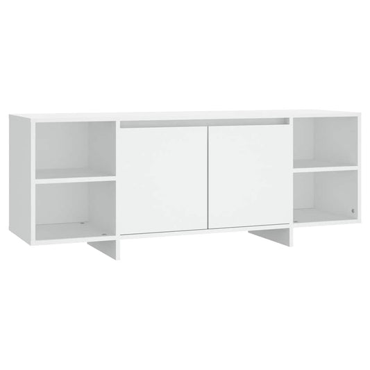 809584 vidaXL TV Cabinet White 130x35x50 cm Engineered Wood 809584 vidaXL TV Cabinet White 130x35x50 cm Engineered Wood
