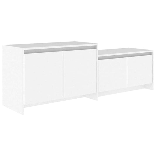 809809 vidaXL TV Cabinet White 146,5x35x50 cm Engineered Wood 809809 vidaXL TV Cabinet White 146,5x35x50 cm Engineered Wood