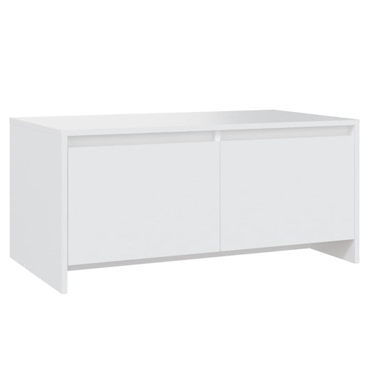 Coffee Table White 90x50x41.5 cm Engineered Wood Coffee Table White 90x50x41.5 cm Engineered Wood
