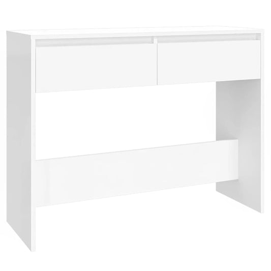 Console Table White 100x35x76.5 cm Engineered Wood Console Table White 100x35x76.5 cm Engineered Wood