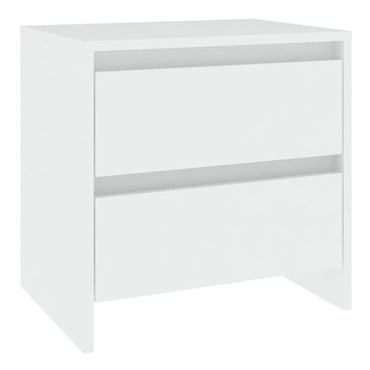 Bedside Cabinet White 45x34.5x44.5 cm Engineered Wood Bedside Cabinet White 45x34.5x44.5 cm Engineered Wood